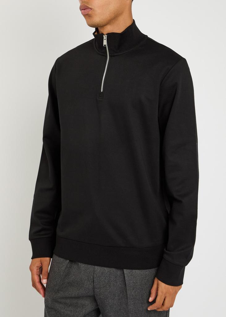 Hugo Boss Stimmann half-zip cotton-blend sweatshirt