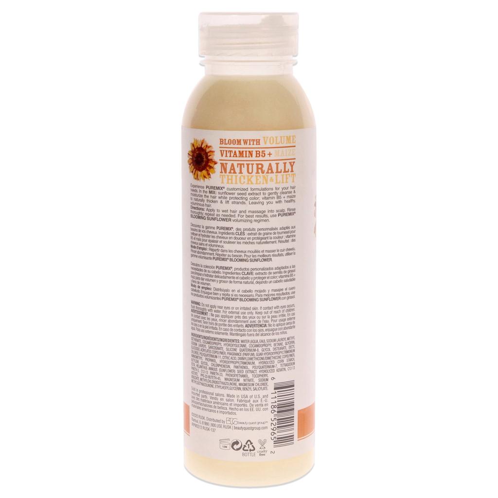 Rusk Puremix Blooming Sunflower Volumizing Shampoo - Fine Hair by  for Unisex - 12 oz Shampoo