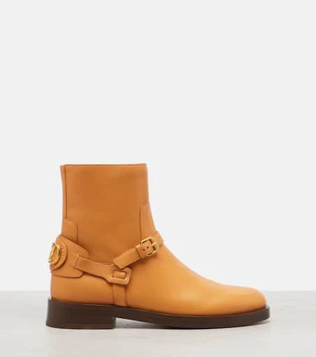 Valentino VLogo leather ankle boots 4