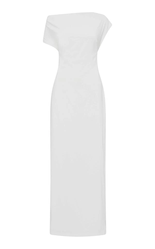 St. Agni St. Agni - Asymmetric Jersey Maxi Dress - Silver - XS - Moda Operandi 1