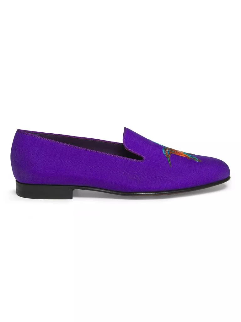 Ralph Lauren Kingfisher Bird Embroidered Loafers 1