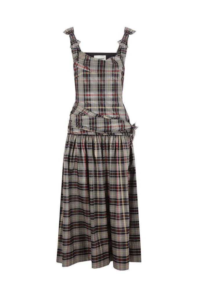 Molly Goddard Molly Goddard Checked Sleeveless Dress