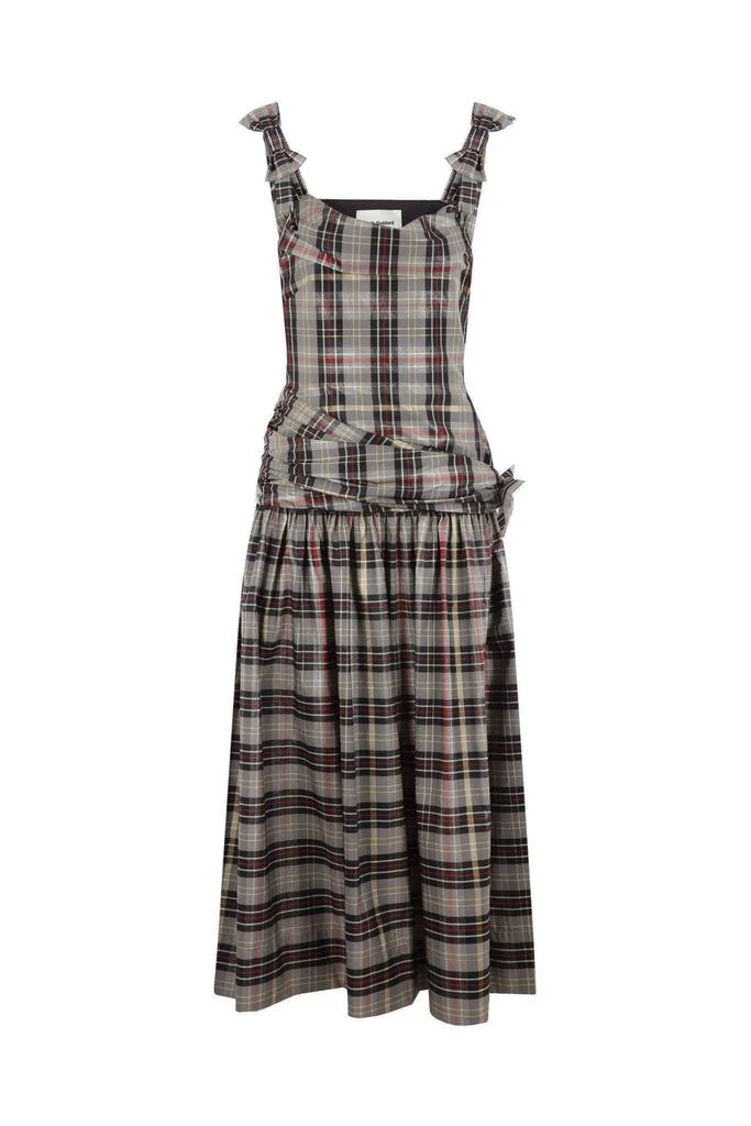 Molly Goddard Molly Goddard Checked Sleeveless Dress 1