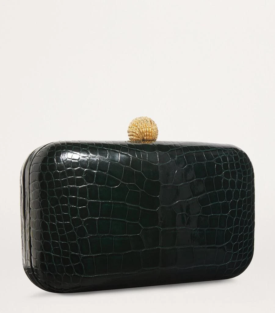 Ethan K Crocodile Leather Clutch Bag 3