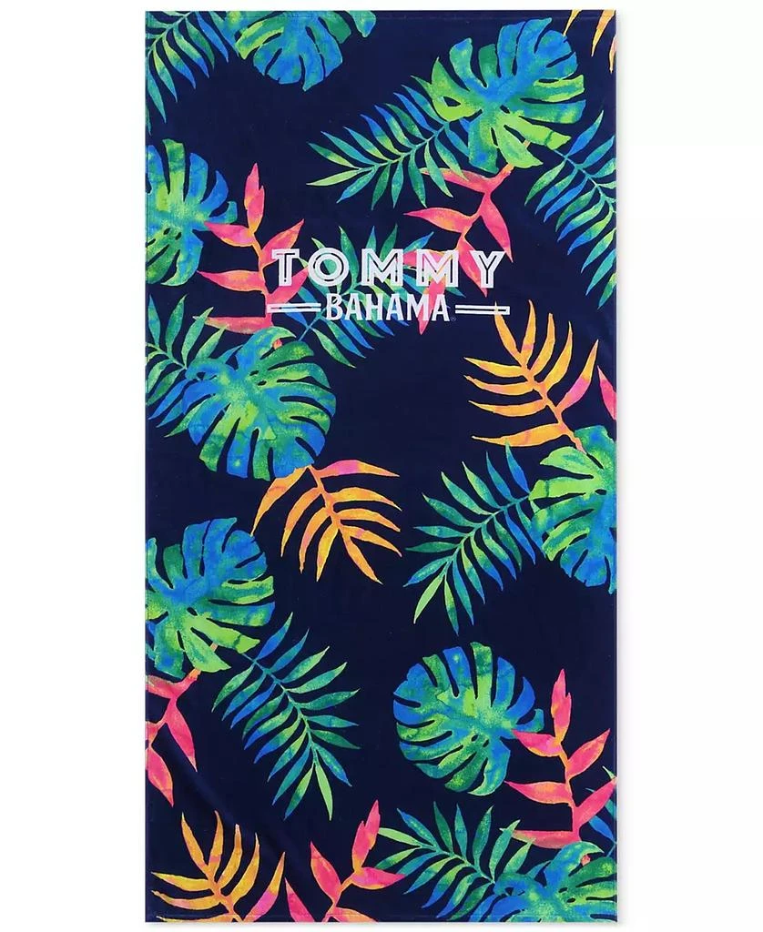 Tommy Bahama Home Leafy Paradise Cotton Oversized Beach Towel, 72" x 36" 2