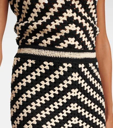 Zimmermann Halliday crochet cotton midi skirt 4