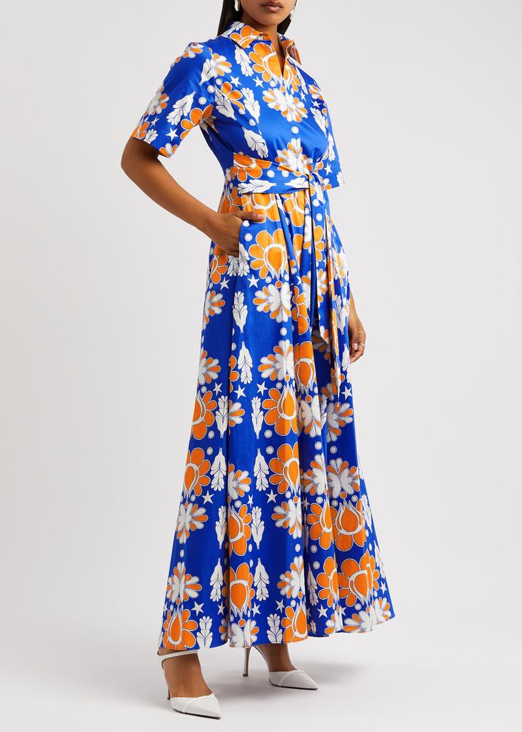 BORGO DE NOR Posie printed cotton maxi dress