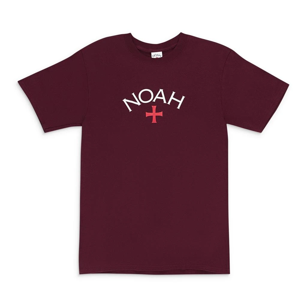 Noah CORE LOGO MAROON T-SHIRT 1