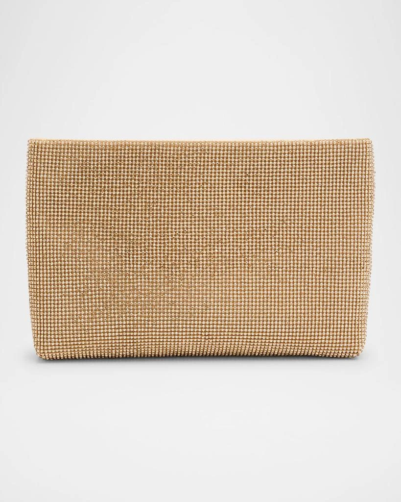 Whiting & Davis Lainey Mesh Brass Clutch Bag 1
