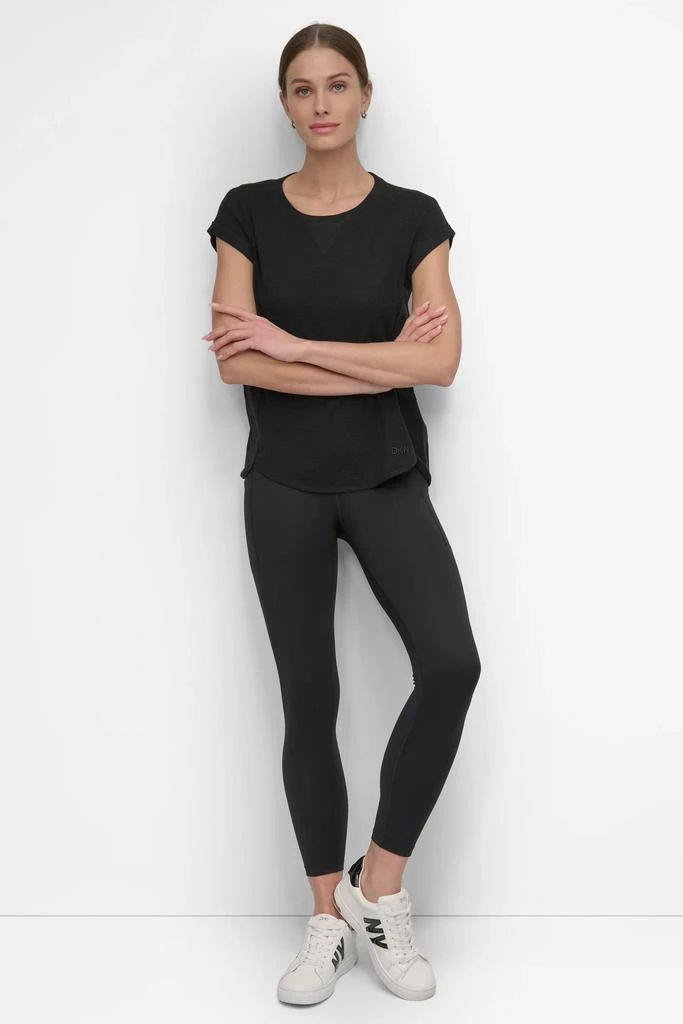 DKNY SLUB WAFFLE-KNIT TEE 6