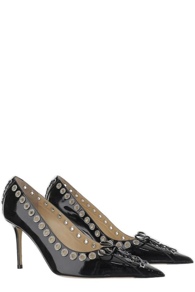 Mach & Mach Mach & Mach Studded Lace-Up Detailed Pointed-Toe Pumps 2