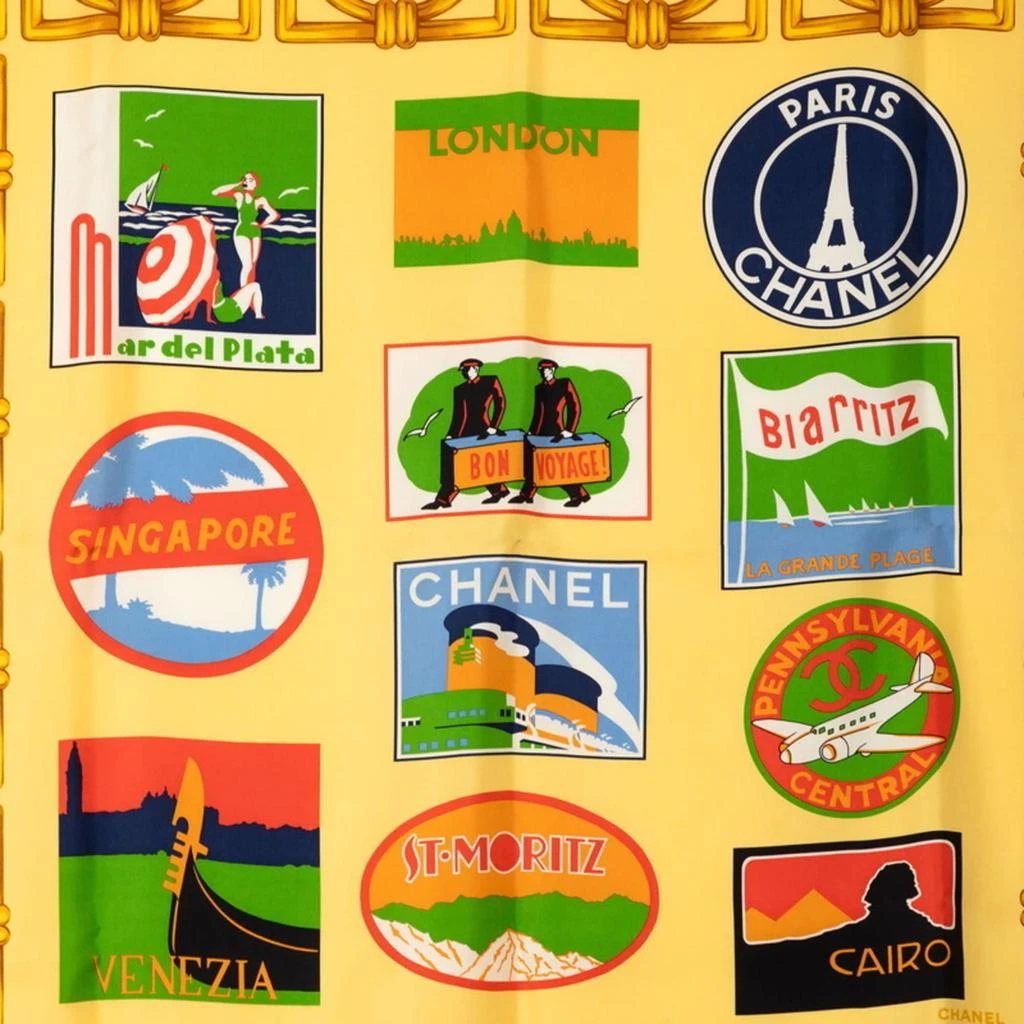 Chanel yellow Silk Scarf (Pre-Owned) 2