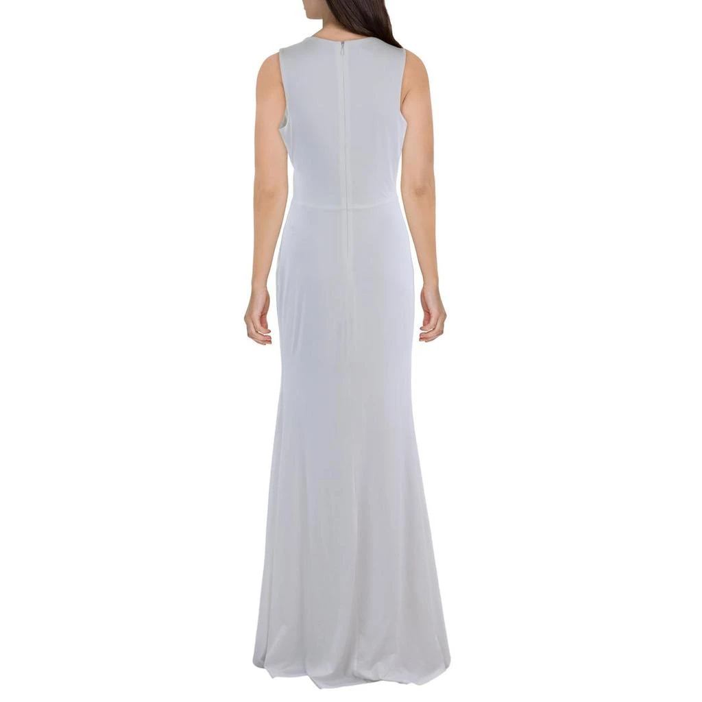 Bebe Womens Embellished Plunging Evening Dress 2