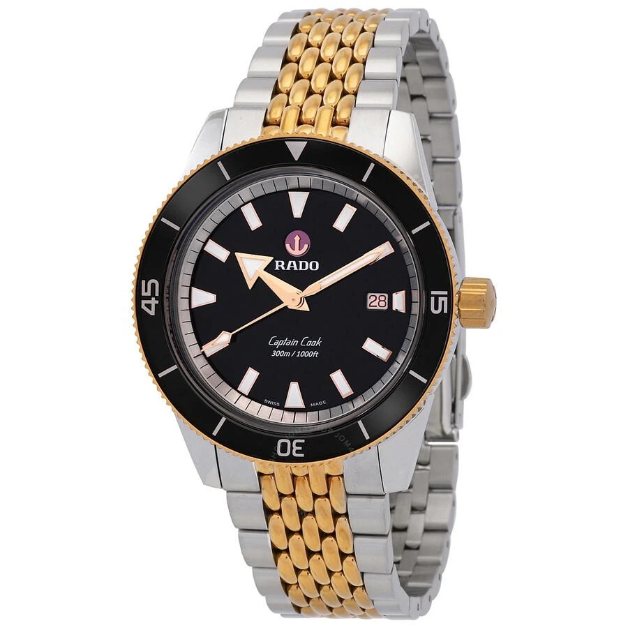 Rado Captain Cook Automatic Black Dial Men's Watch R32137153 1