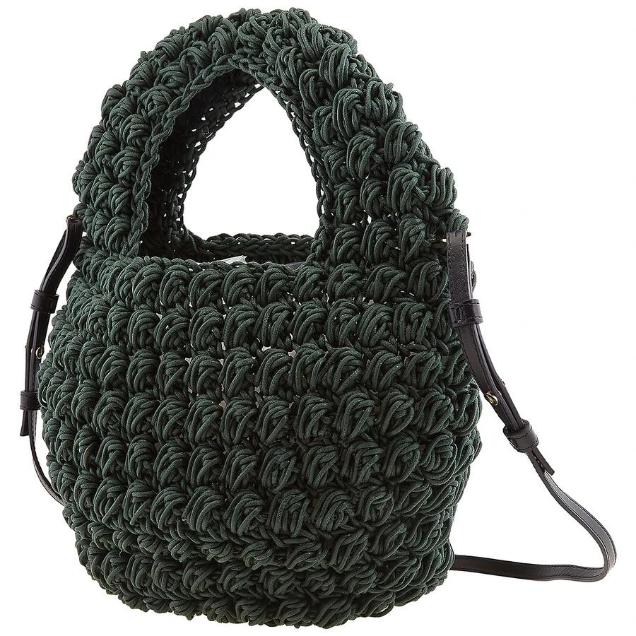 JW Anderson Khaki Popcorn Basket Woven Top Handle Bag 3