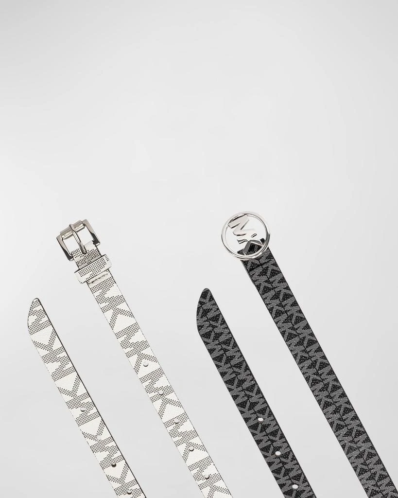Brand New Michael Kors Signature 2 for 1 Belt set Michael Kors 2 For 1 Logo Belt Set - Belts - BeyondStyle main image 3