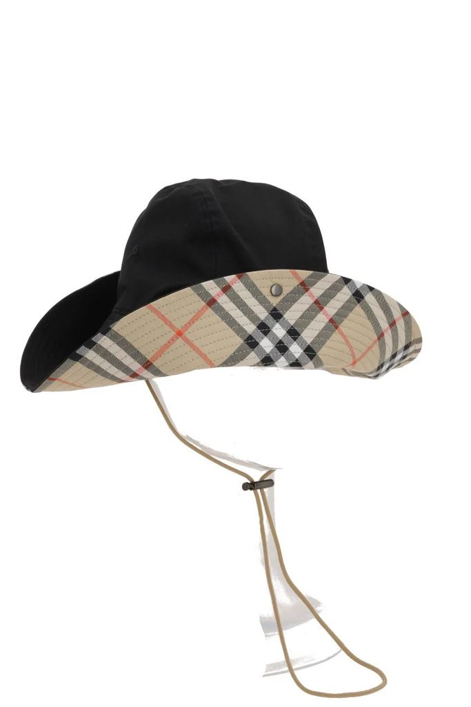 Burberry Burberry Check Brim Gabardine Bucket Hat 3