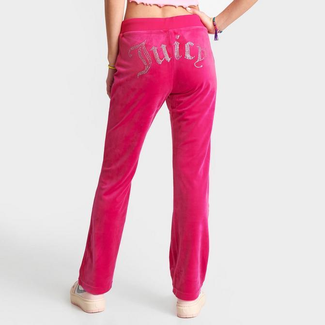 JUICY COUTURE Women's Juicy Couture OG Big Bling Velour Track Pants