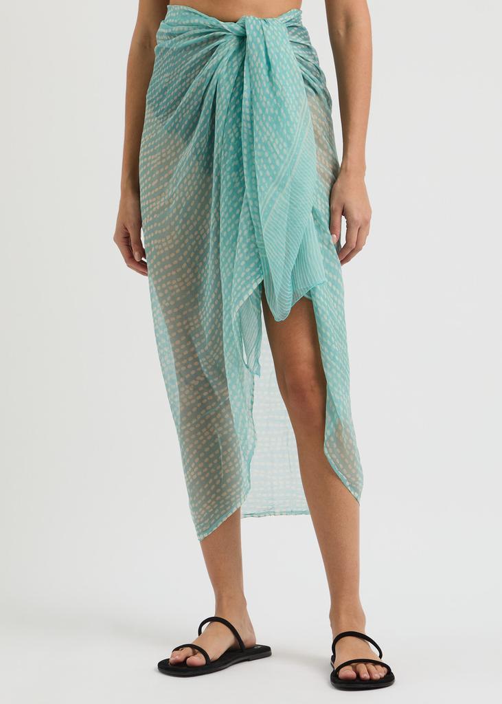 CLOE CASSANDRO Printed silk-georgette sarong