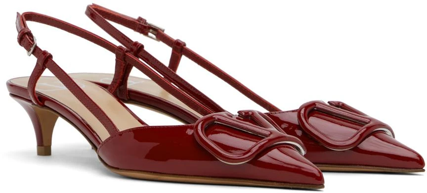 Valentino Red VLogo Signature Slingback Heels 4