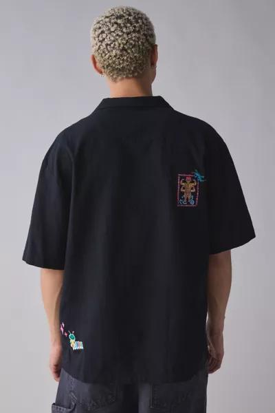 Pas de Mer Pas de Mer Magic Embroidered Button-Down Shirt