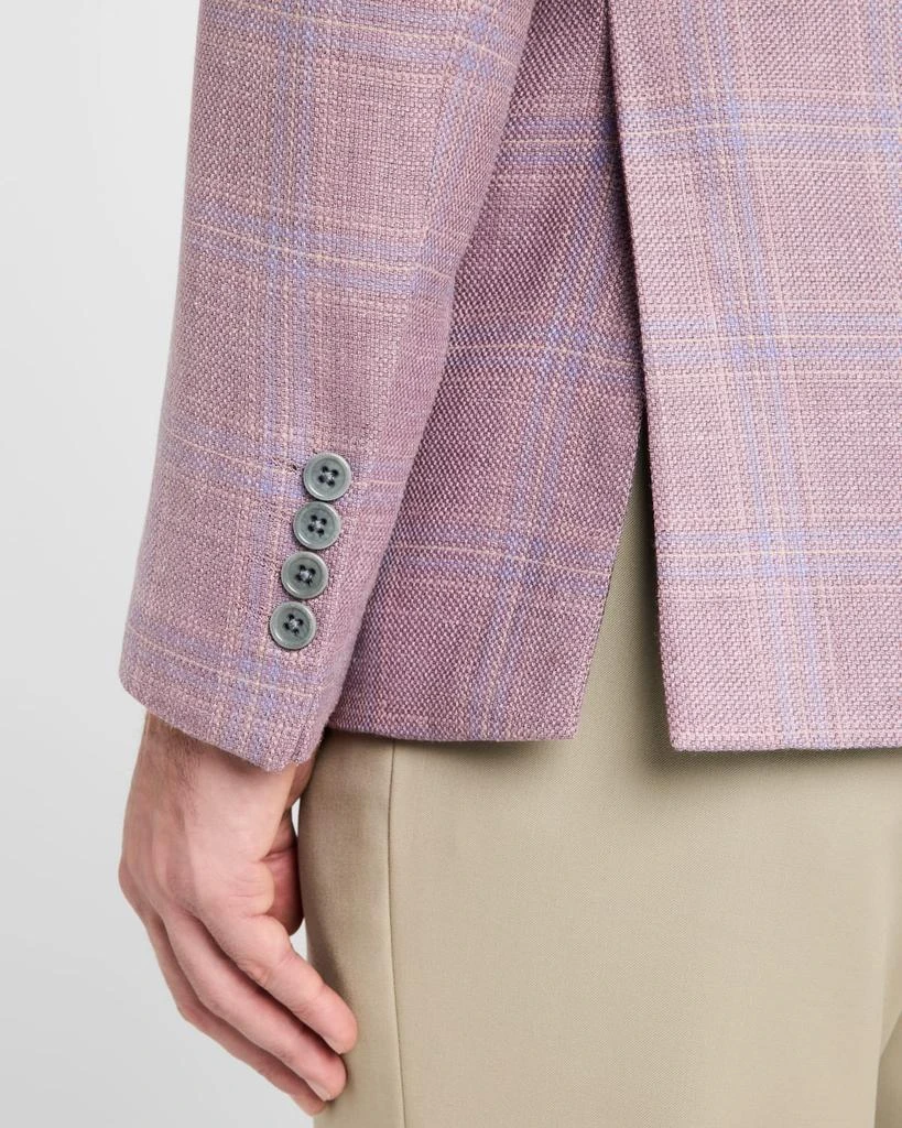 Emporio Armani Men's Textured Plaid Sport Coat 8