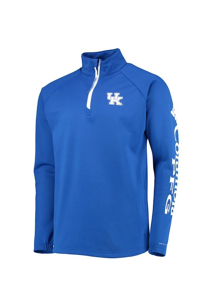 Columbia NCAA Kentucky Wildcats Terminal Tackle Fleece Raglan Omni-Shade Quarter-Zip Jacket 2