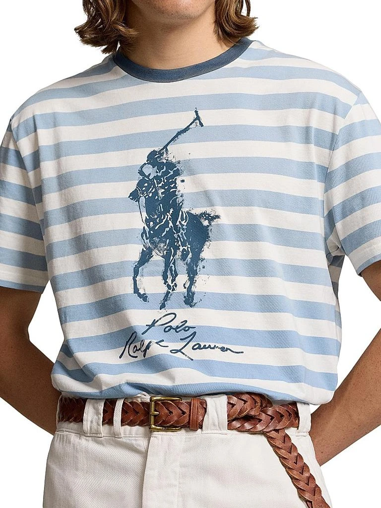 Ralph Lauren Striped Logo Cotton T-Shirt 4