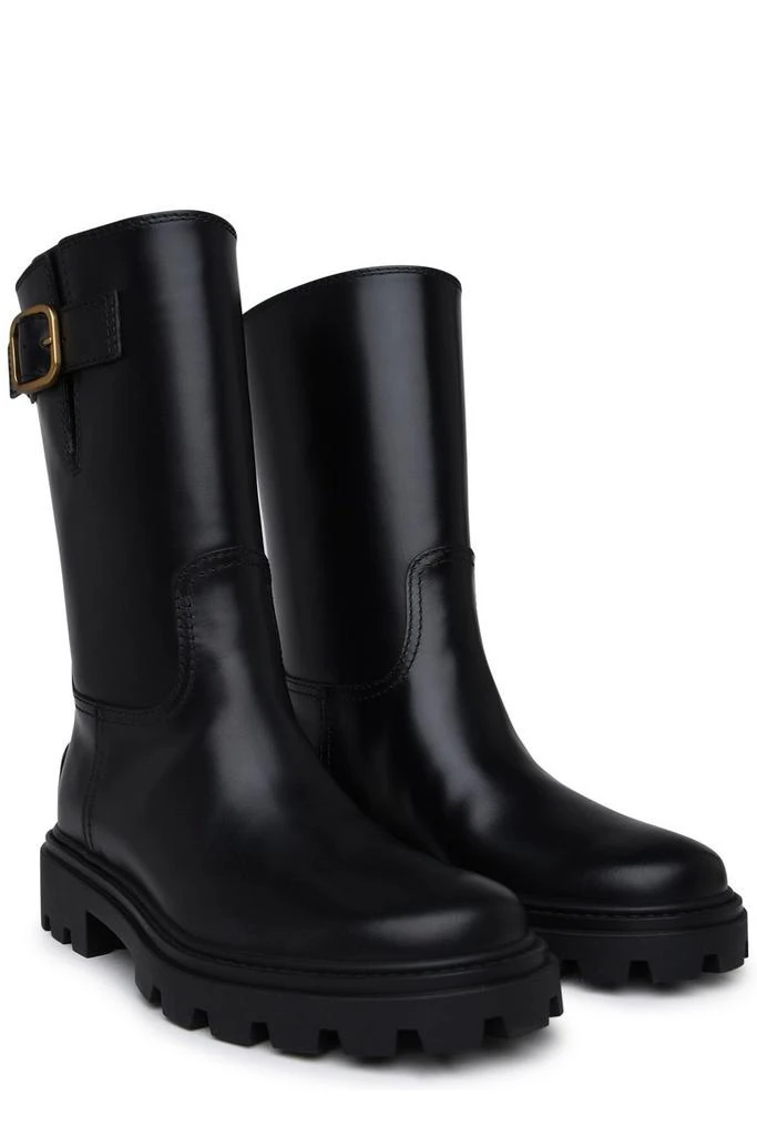 Tod's Tod's Buckle-Detailed Round Toe Boots 3