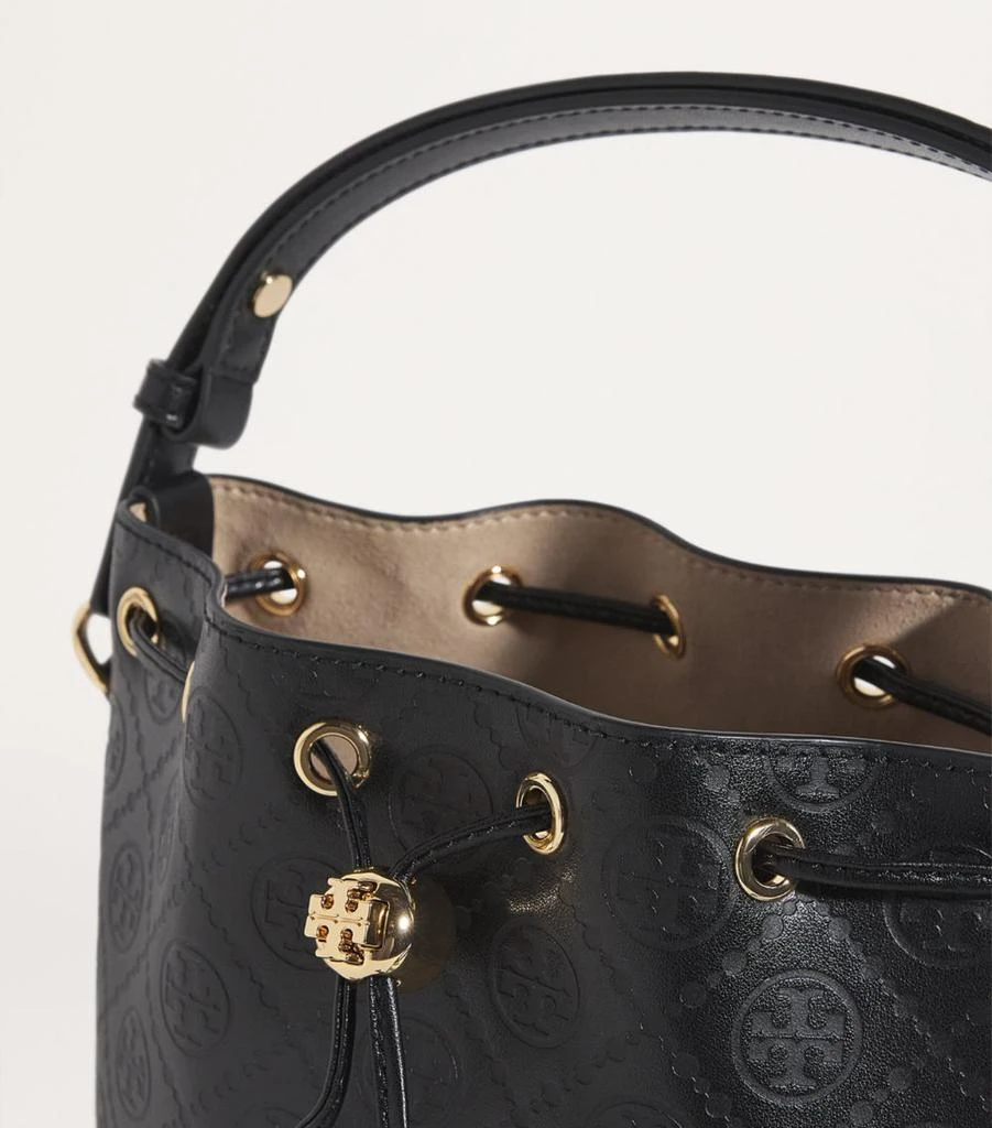 Tory Burch Leather T Monogram Bucket Bag 4