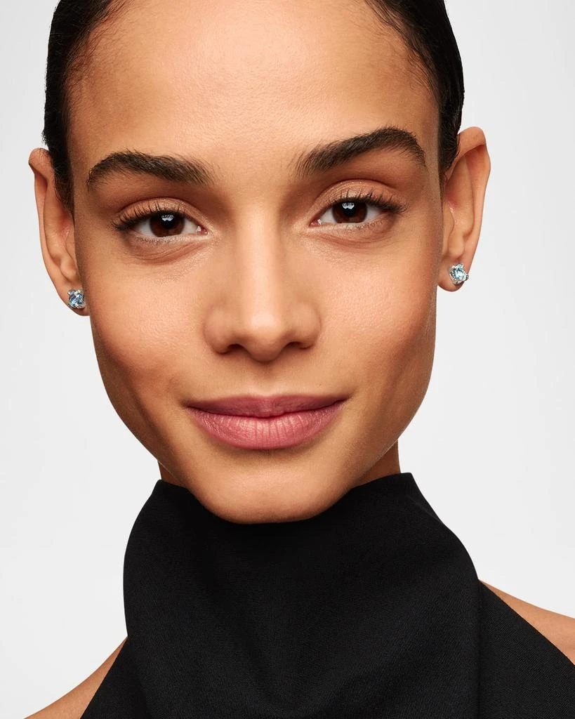 David Yurman Chatelaine Stud Earrings with Gemstones and Diamonds in Silver, 6mm 7