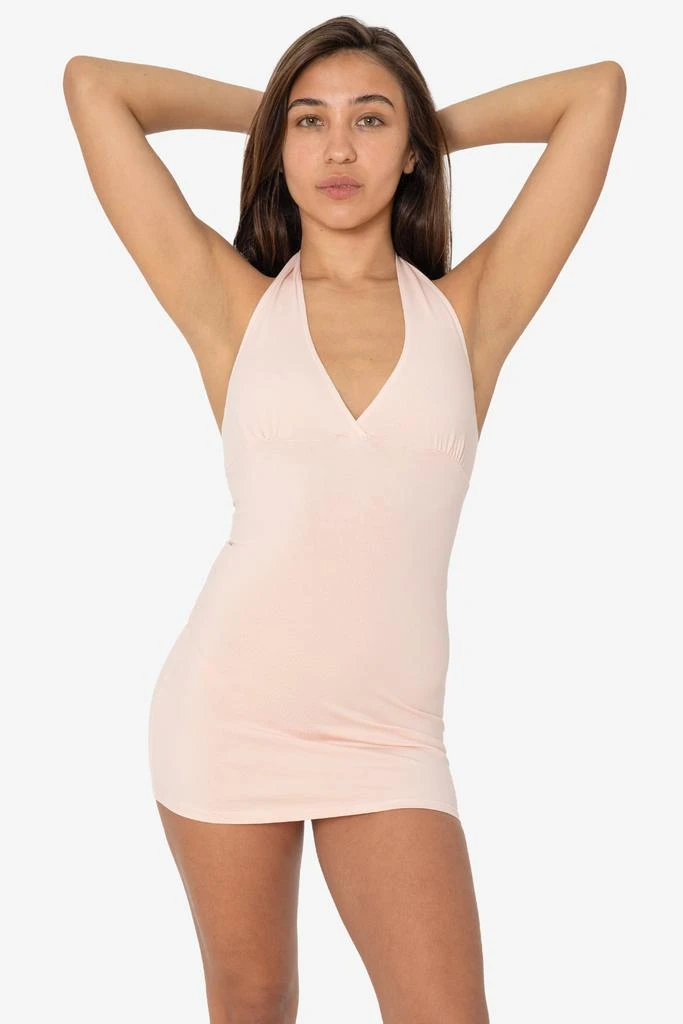 Los Angeles Apparel 8372 - Cotton Spandex Halter Mini Dress 35