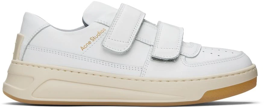 Acne Studios White Velcro Strap Sneakers 1