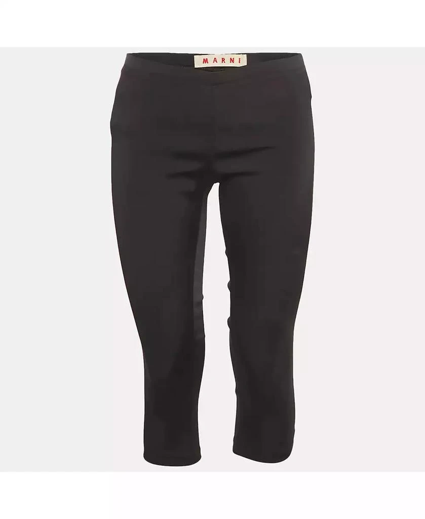 Pre-Owned Marni Women
s Black Knit Cropped Leggings