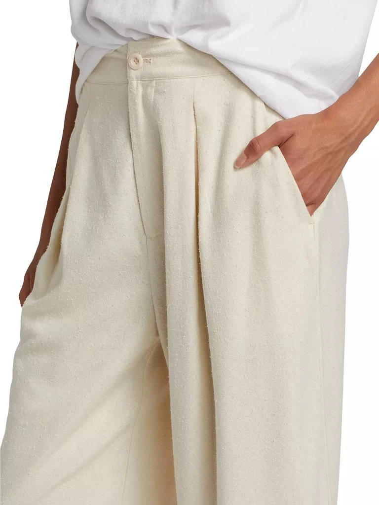 Jenni Kayne Textured Silk Relaxed-Fit Trousers 6