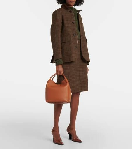 Loro Piana Bale leather shoulder bag 5