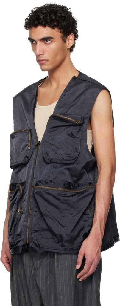 Hed Mayner Gray Pinstripe Vest Set 4