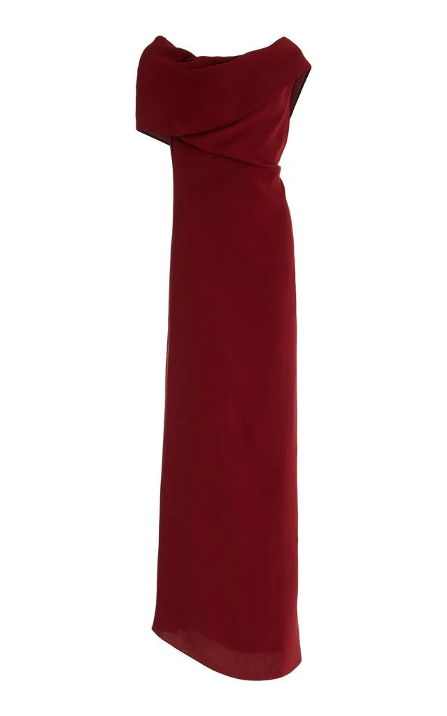 The Row The Row - Nassau Silk Dress - Burgundy - US 0 - Moda Operandi 1