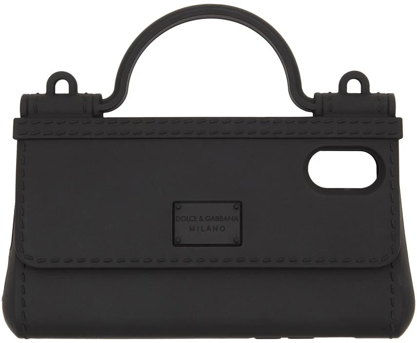 Dolce & Gabbana Black Bag Shape iPhone X Cover 1
