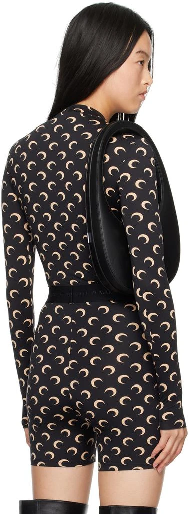 MARINE SERRE Black All Over Moon Second Skin Turtleneck 3