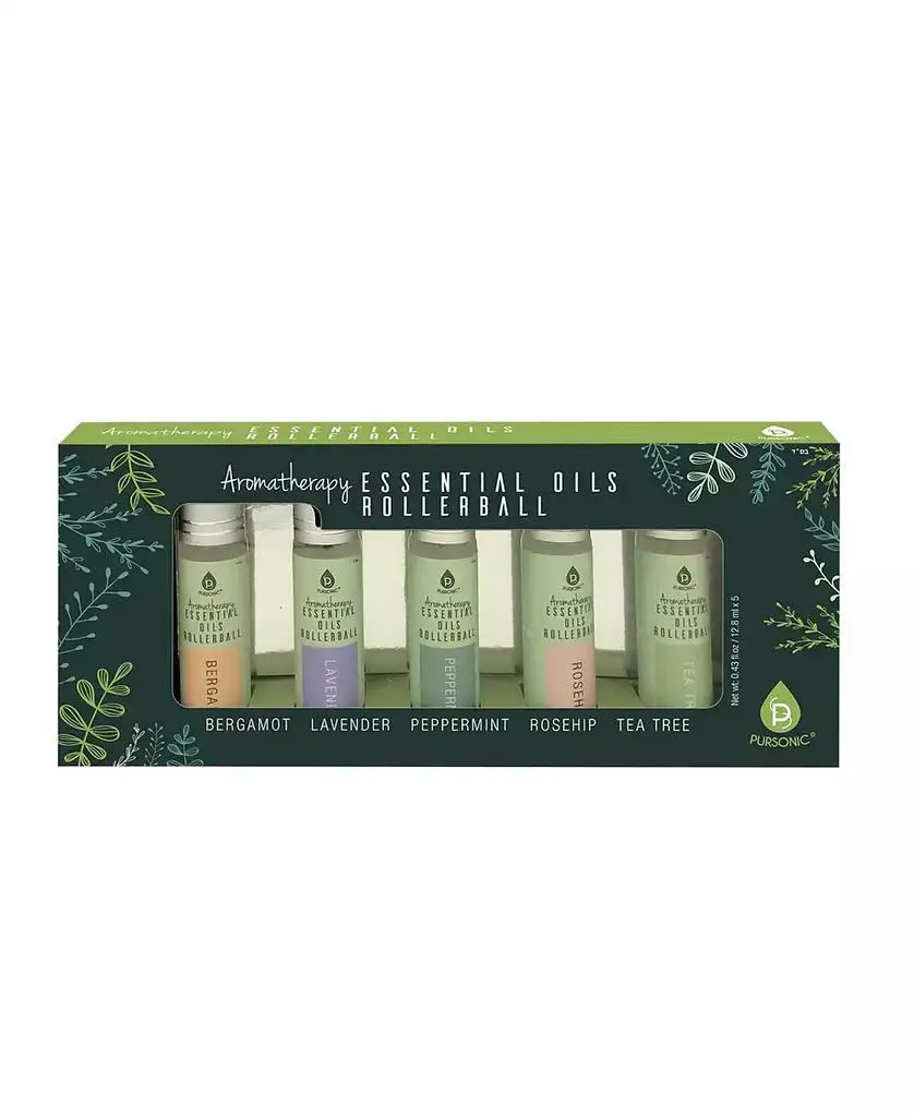 PURSONIC Aromatherapy Essential Oils Rollerballs
