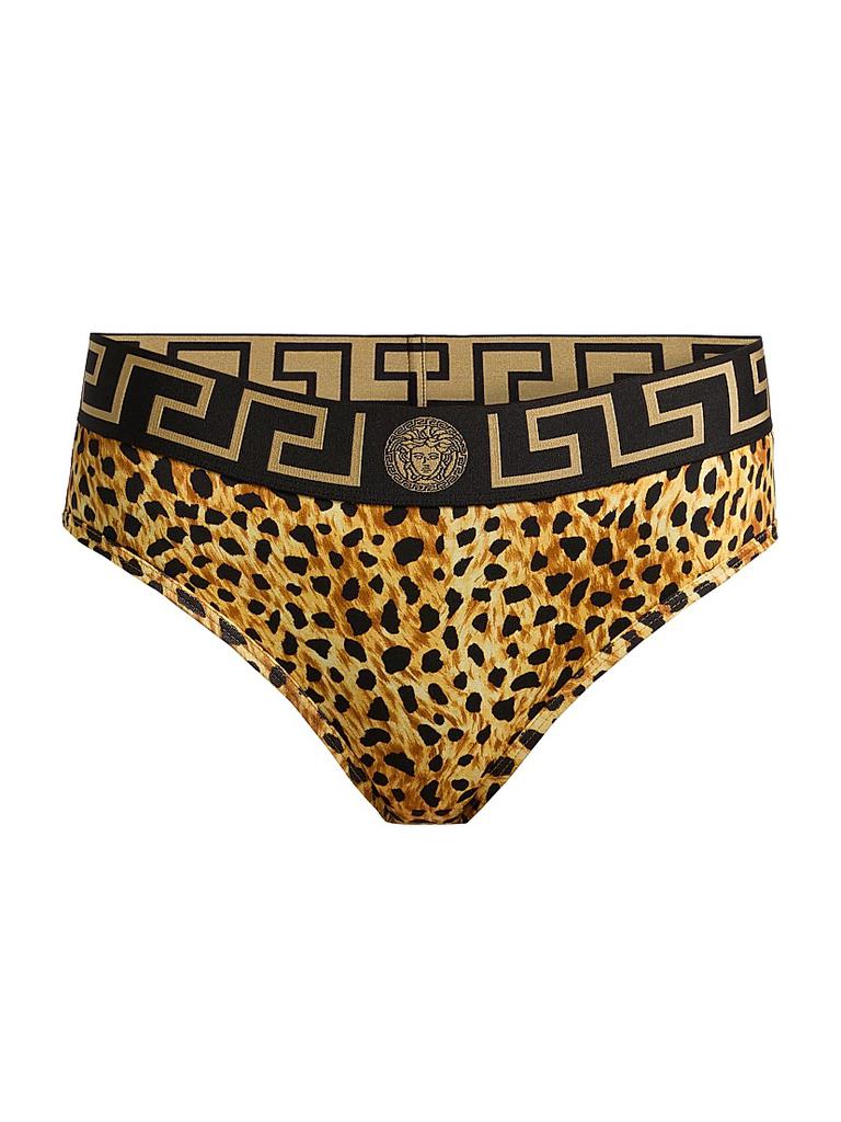 Versace Cheetah-Print Stretch-Cotton Jersey Underwear