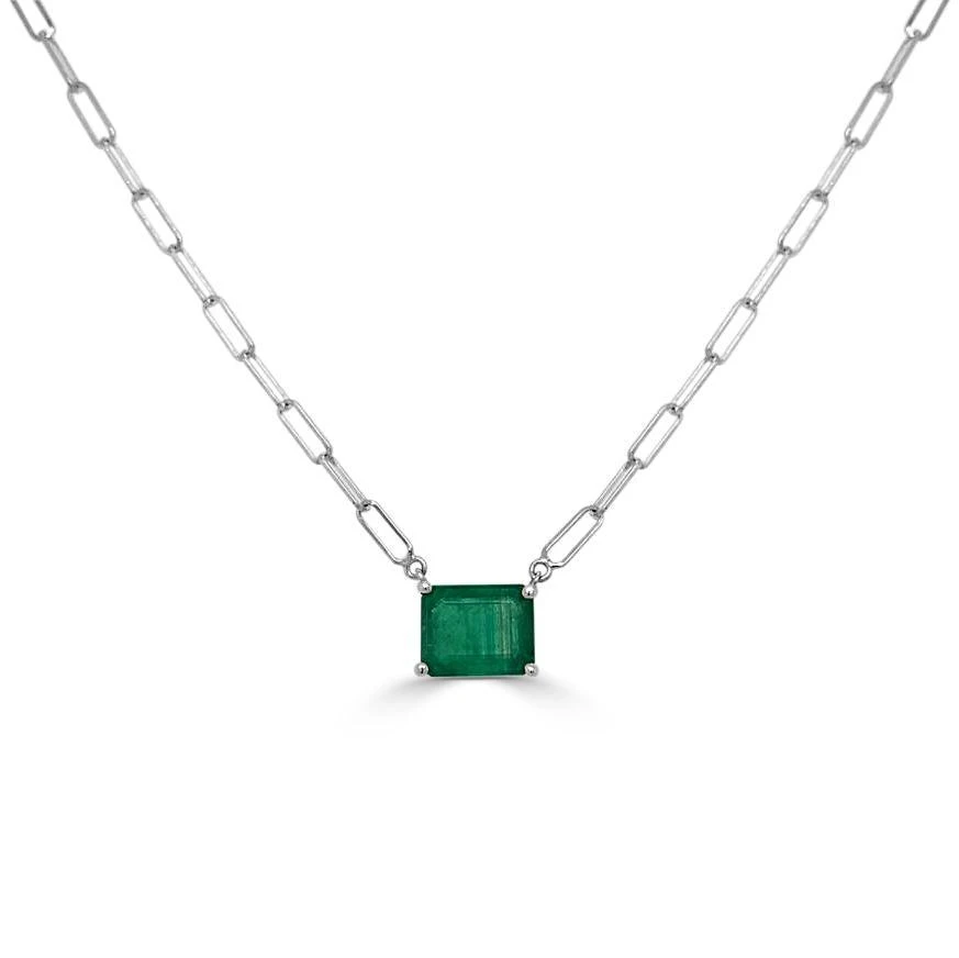 Sabrina Designs 14k Gold & Emerald Link Necklace 1