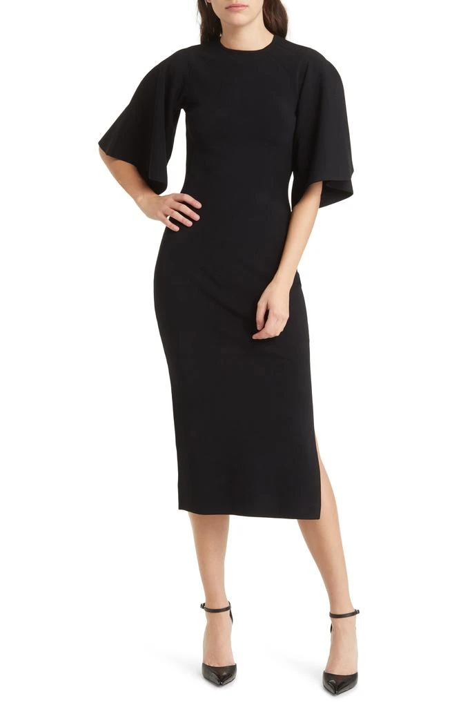 Ted Baker London Lounia Fluted Sleeve Body-Con Sweater Dress 1