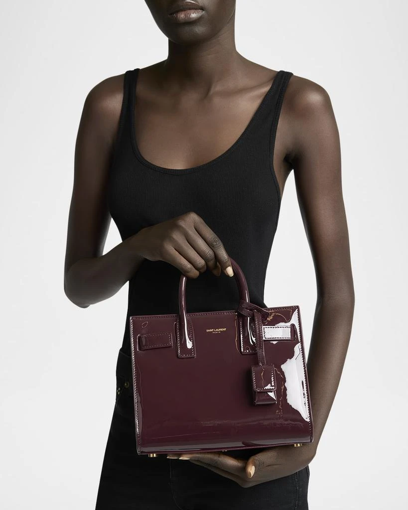 Yves Saint Laurent Sac de Jour Nano Top-Handle Bag in Patent Leather 5