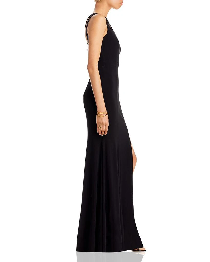 AQUA One-Shoulder Gown - Exclusive 4