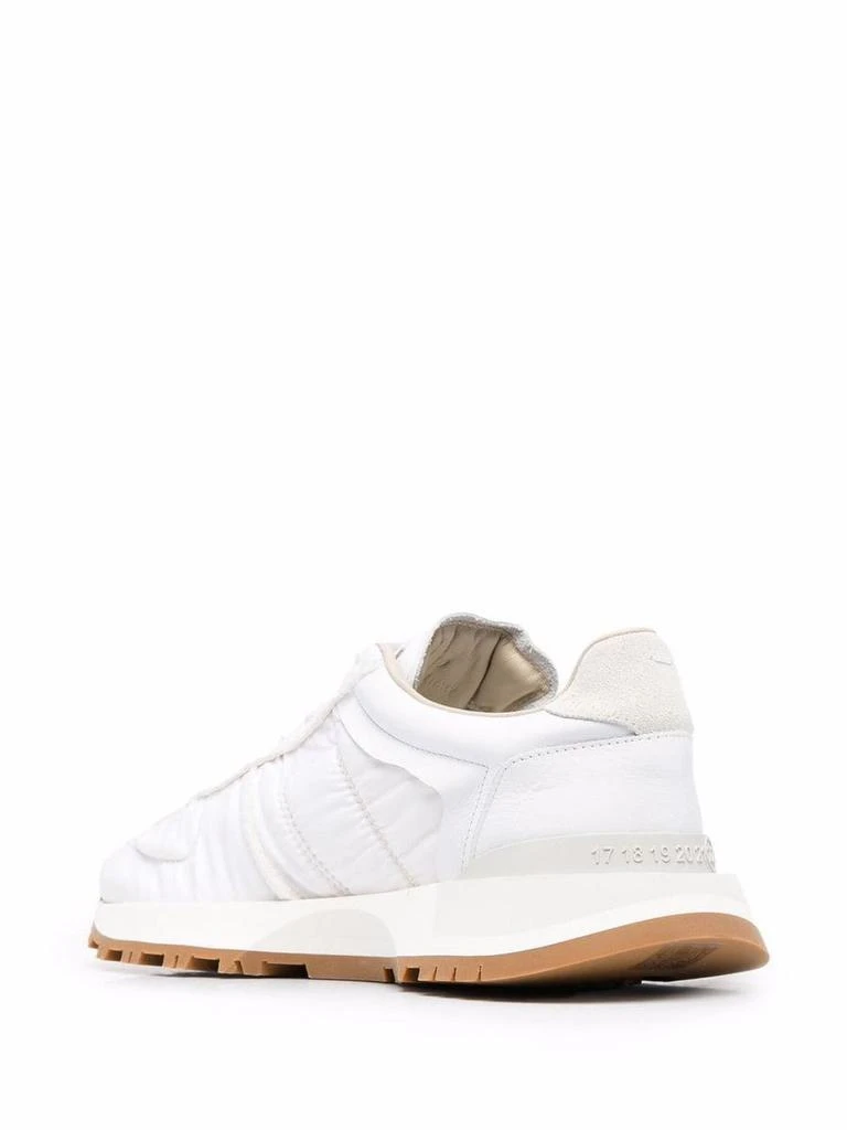 MAISON MARGIELA Maison Margiela White Leather And Canvas Retro Sneakers 2