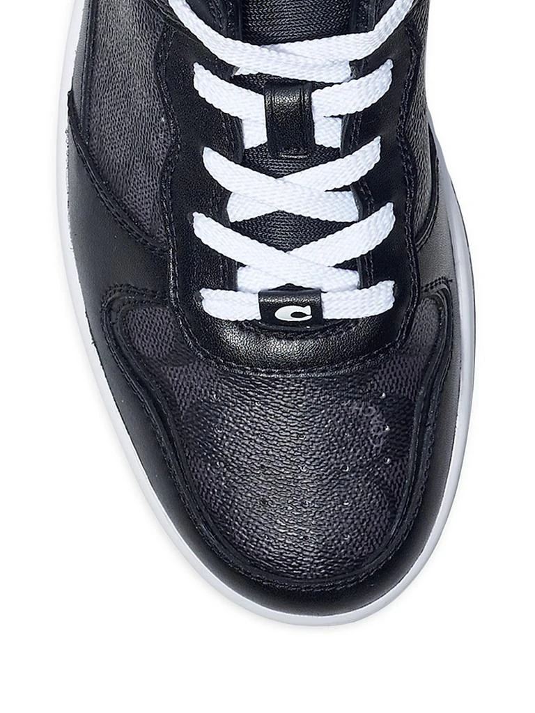 Coach Signature Leather Monogrammed Sneakers 4