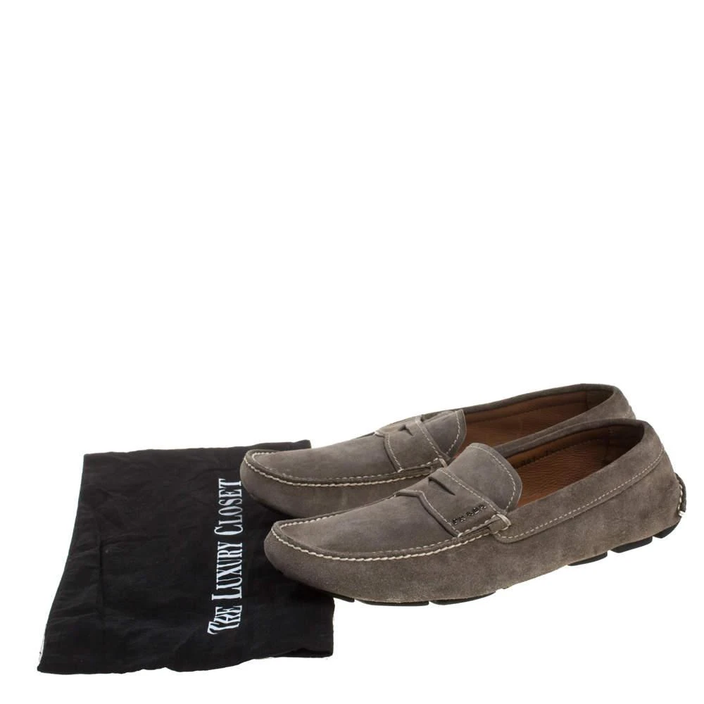 Prada Prada Olive Green Suede Penny Loafers Size 41.5 8