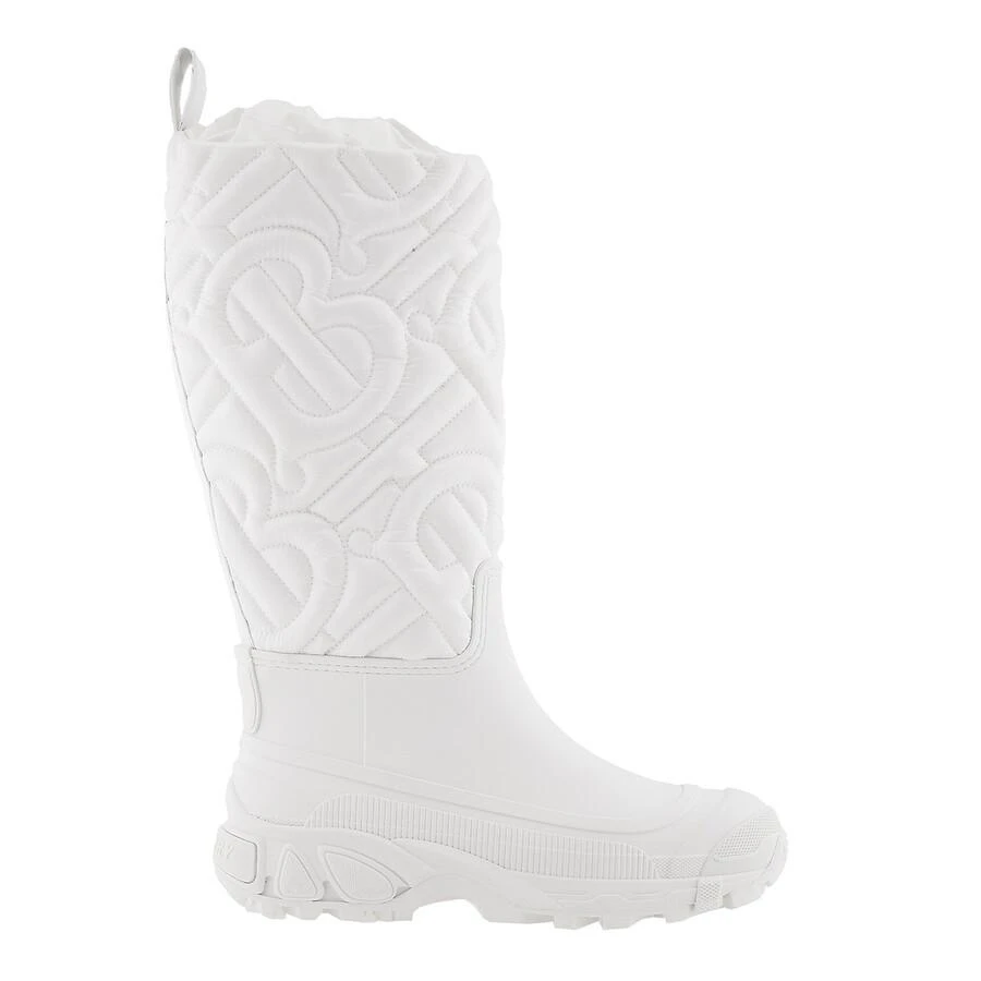 Burberry Burberry Optic White Rotherfield Quilted Monogram Rain Boots, Brand Size 39 (US Size 9) 1